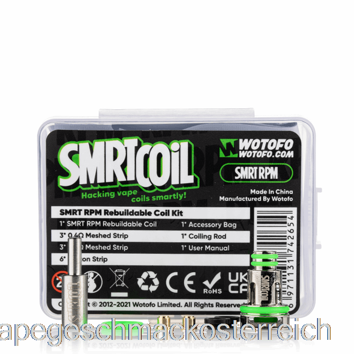Wotofo Smrt Wiederaufbaubares Coil-Kit [U/min] Wiederaufbaubares Coil-Kit Vape-Geschmack